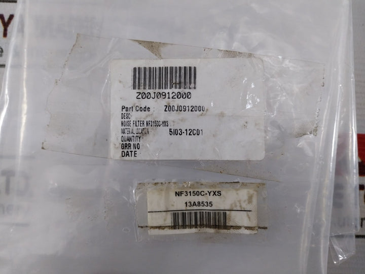 Soshin Electric Nf3150C-yxs Emi Filter 500 Vac, 150A 50/60Hz