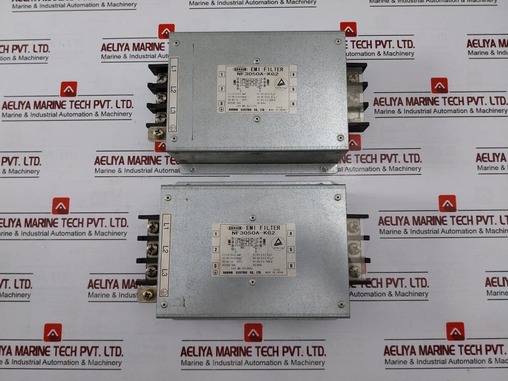 Soshin Nf3050A-kg2 Emi Filter Ac250V 50A 50/60Hz