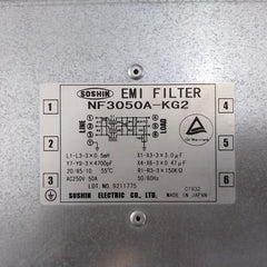 Soshin Nf3050A-kg2 Emi Filter Ac250V 50A 50/60Hz