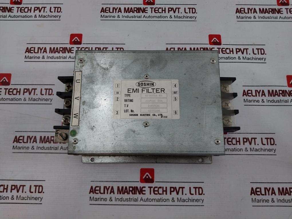 Soshin Nf3050A-kg Emi Filter 2000Vac 250Vac 50A