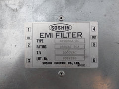 Soshin Nf3050A-kg Emi Filter 2000Vac 250Vac 50A