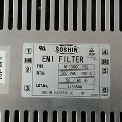 Soshin Nf3300C-yxs Emi Filter 500Vac 300A 50/60Hz As001