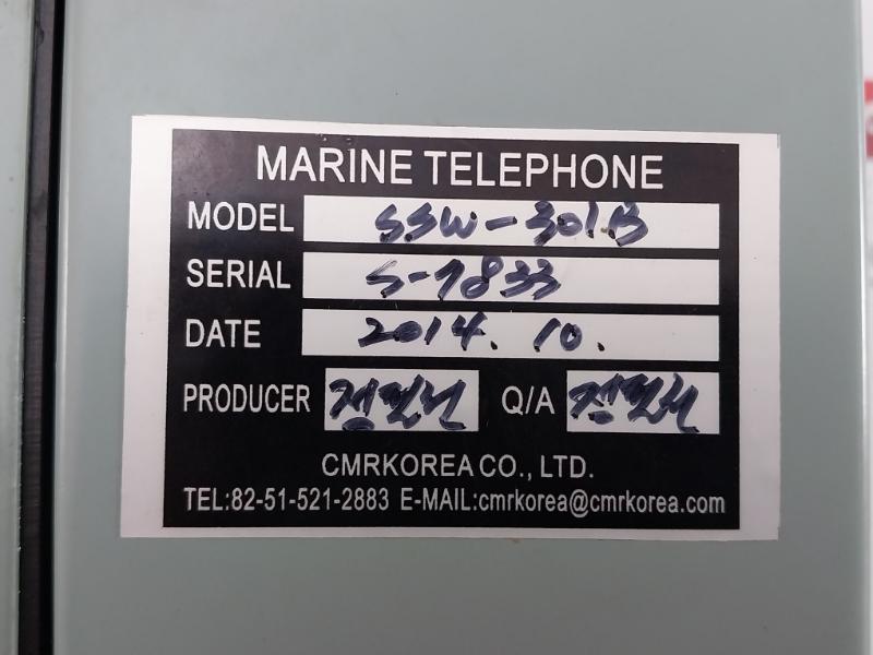 Sound Powered Marine Telephone Dc24V 5000Rpm Ssw-301B Cmr