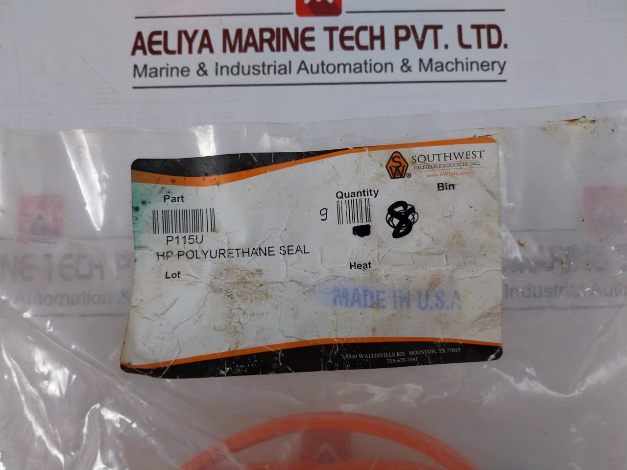 Southwest Oilfield P115U Hp Polyurethane Seal – Valve Plug Trili Seal Wh 1612-