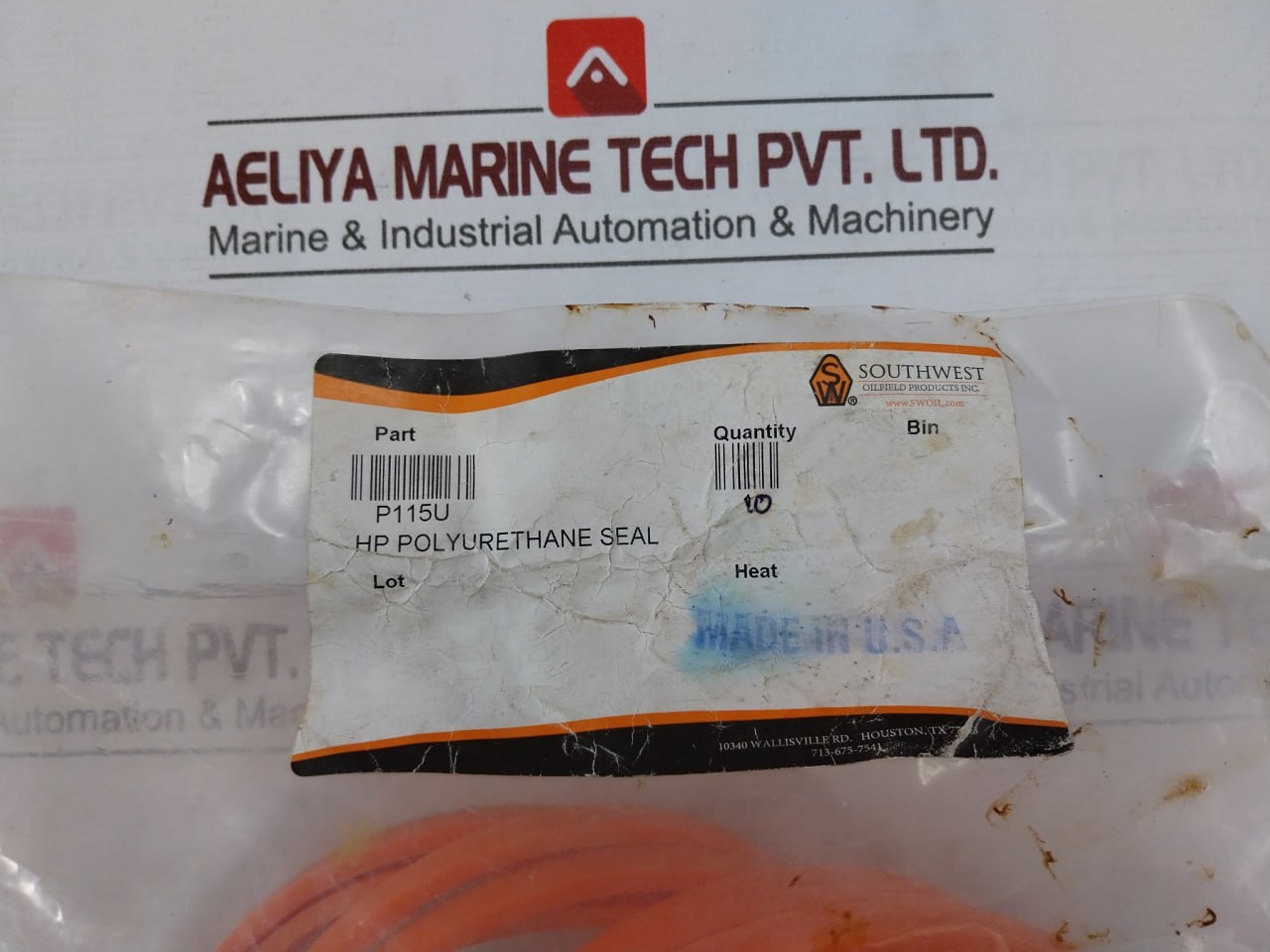 Southwest Oilfield P115U Hp Polyurethane Seal – Valve Plug Trili Seal Wh 1612-