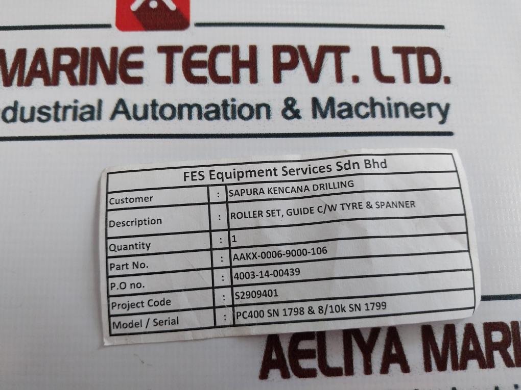 SP1588-117 Guide Rollers C/w Tyre Spanner Set