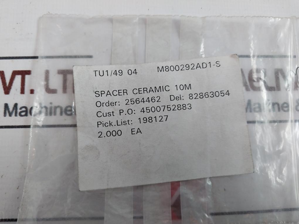 Lot of 2X Spacer Ceramic 10M