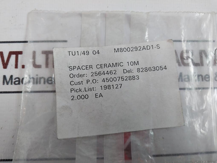 Lot of 2X Spacer Ceramic 10M