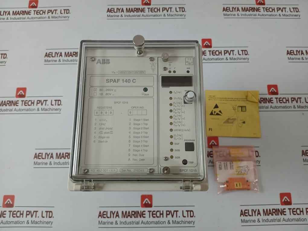 Spaf 140 C-aa Abb Frequency Relay 80-265V Acdc