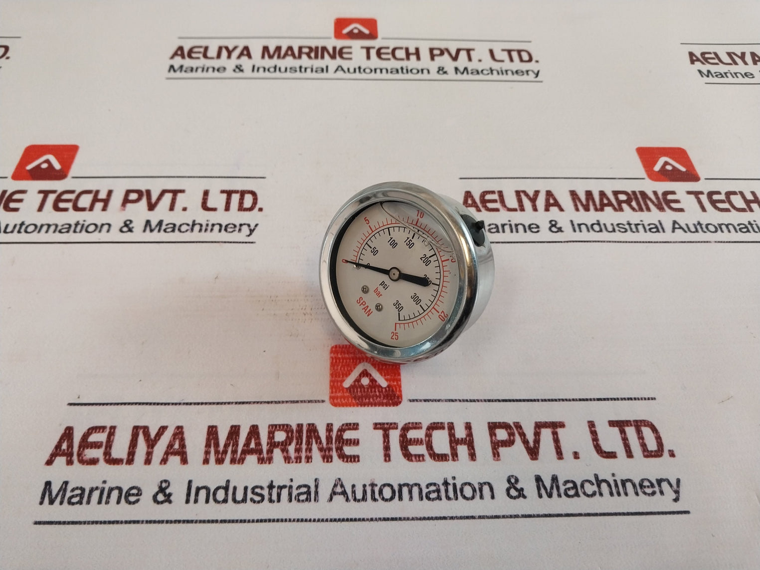Span 0-350 Psi Pressure Gauge 0-25 Bar