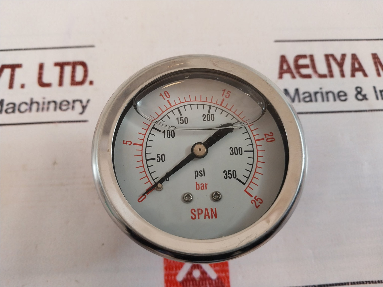 Span 0-350 Psi Pressure Gauge 0-25 Bar