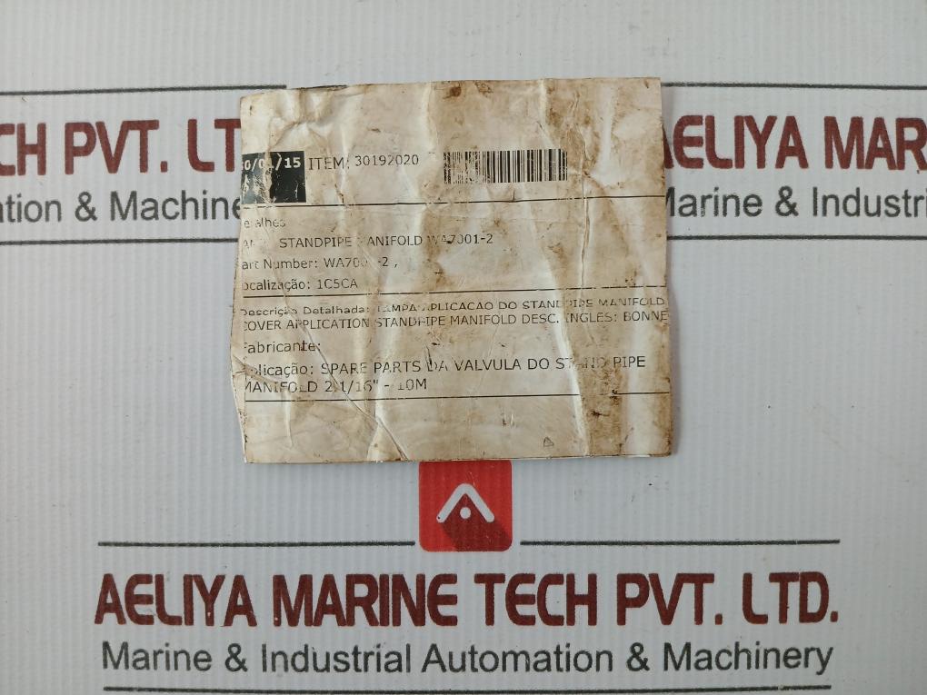 Spare Parts For The Valve Stand Pipe Manifold 2.1/16" 10M L33900-2