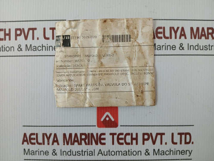 Spare Parts For The Valve Stand Pipe Manifold 2.1/16