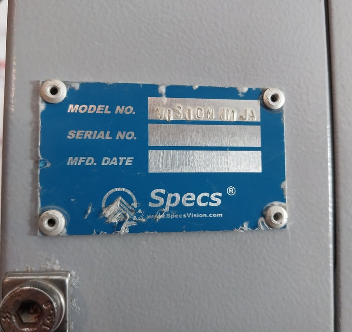 Specs Vision Iii Ja Oil Mist Detection System Junction Box Ver.1.03