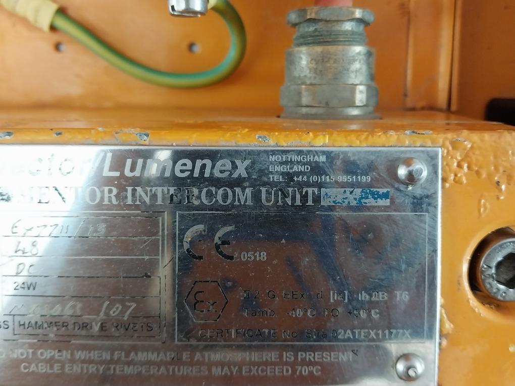 Spector/Lumenex Ex7711/13 Mentor Intercom Unit 48V Dc 24W