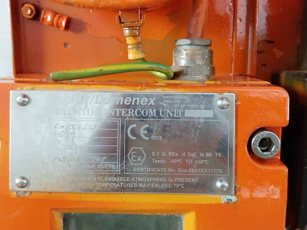 Spector/Lumenex Ex7711/13 Mentor Intercom Unit Hs-8Eexmn (T) 48V 24W Ip67 48Ma