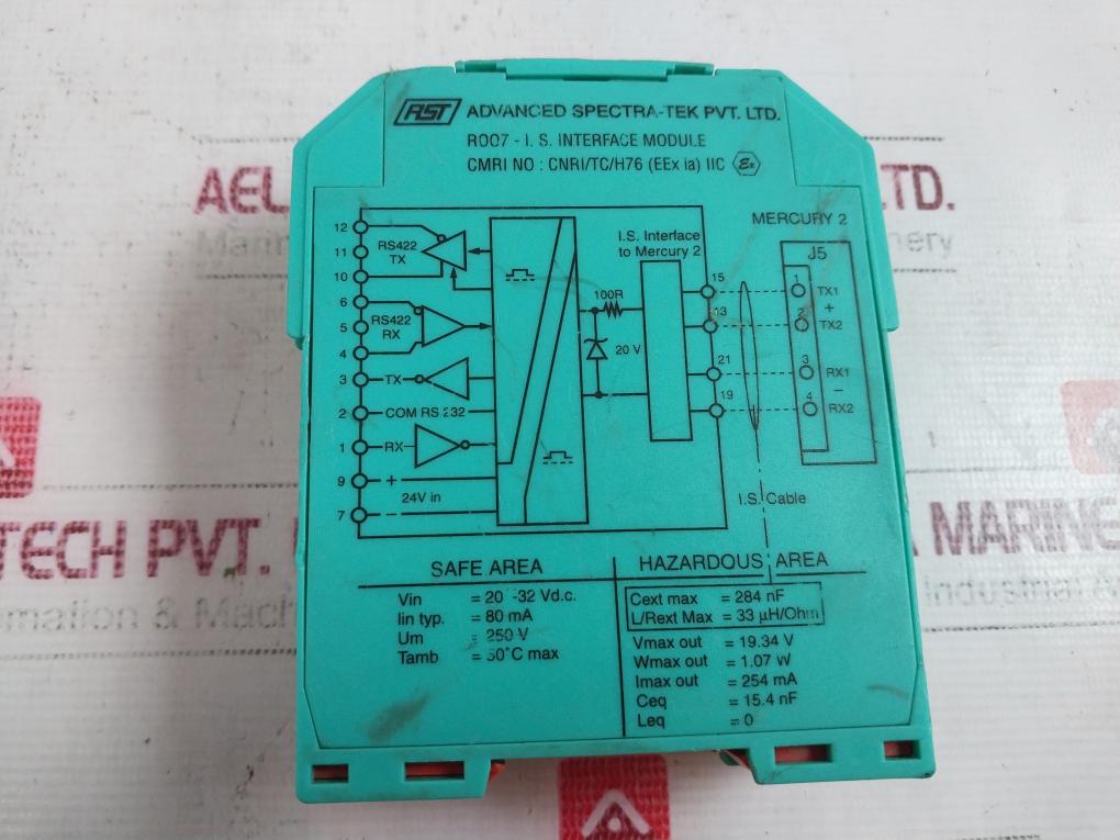 Spectra-tek R007 Interface Module 20-32 Vdc 80 Ma 250 V