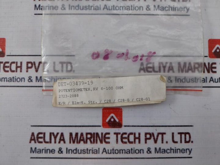 Spectrol Mwt-3-0-101 Potentiometer Rv6 100Ohm
