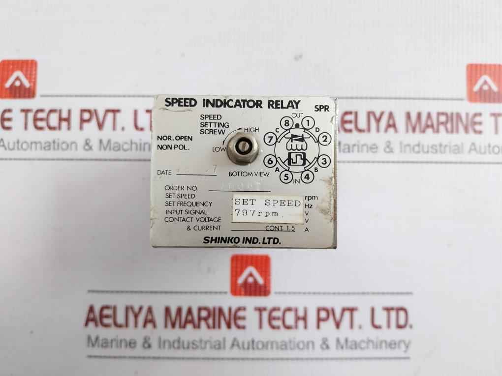 Speed Indicator Relay 797Rpm Shinko Spr