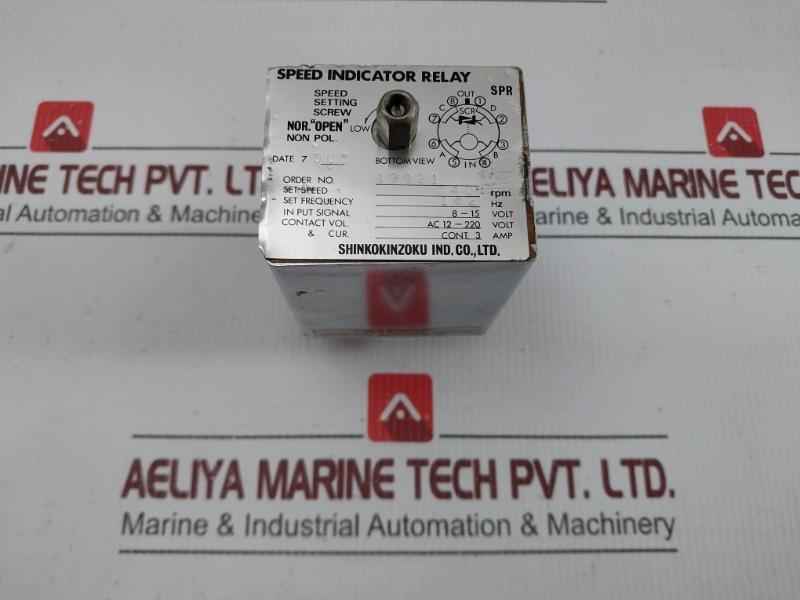 Speed Indicator Relay Spr 540 Rpm 162 Hz 8-15 Volt Shinko Kinzoku