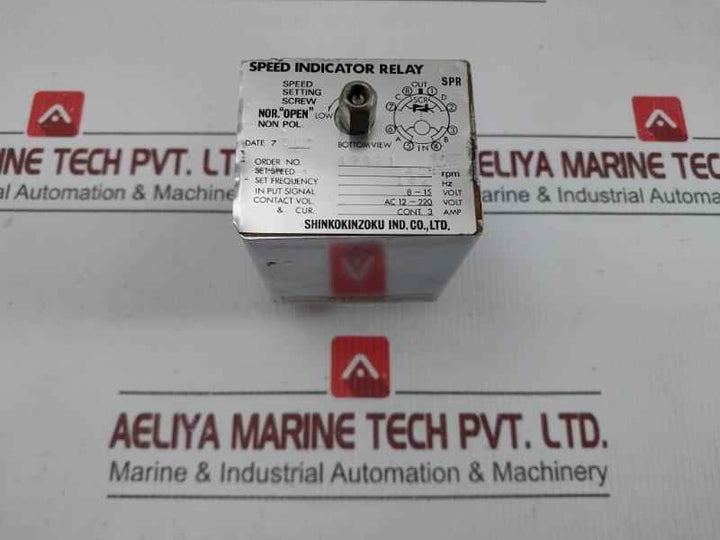 Speed Indicator Relay Spr 540 Rpm 162 Hz 8-15 Volt Shinko Kinzoku