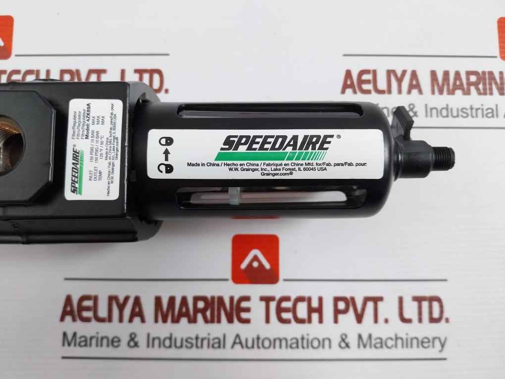 Speedaire 4Zk89A Filter-regulator 150 Psig/ 10Bar Max