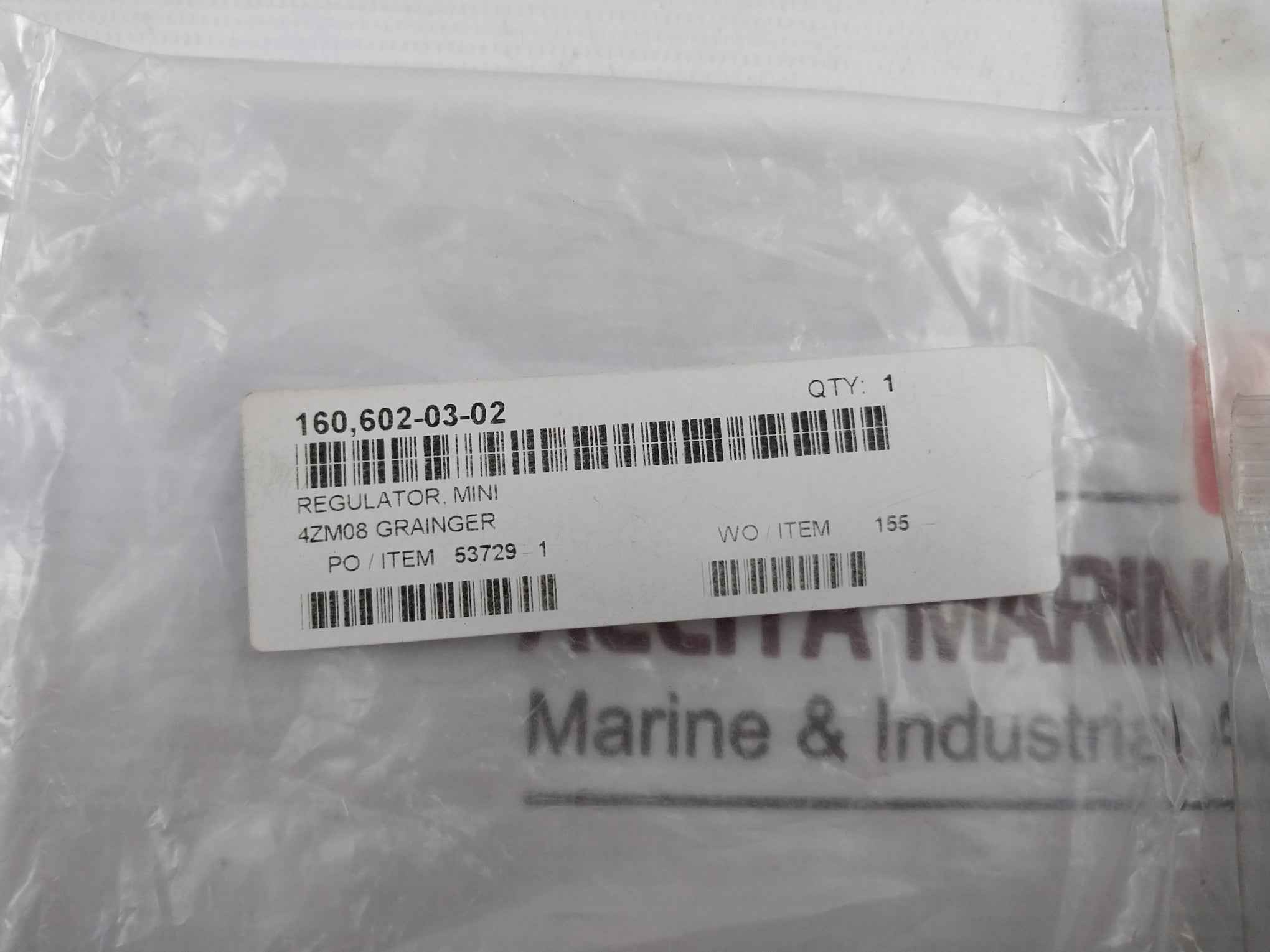 Speedaire 4Zm08 Air Regulator 300 Psig Max 21 Bar Max 160, 602-03-02