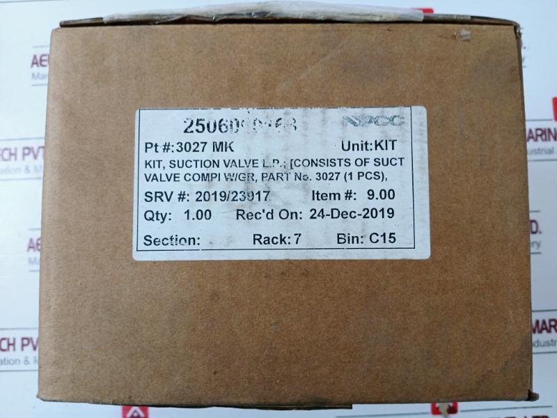 Sperre 3027mk Lp Suction Valve And Copper Gasket Spare Kit 3911