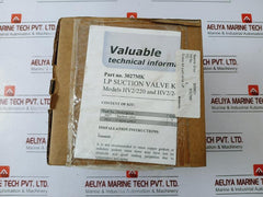 Sperre 3027mk Lp Suction Valve And Copper Gasket Spare Kit 3911