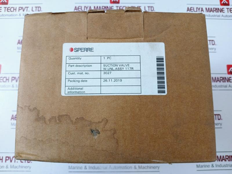 Sperre 3027mk Lp Suction Valve And Copper Gasket Spare Kit 3911