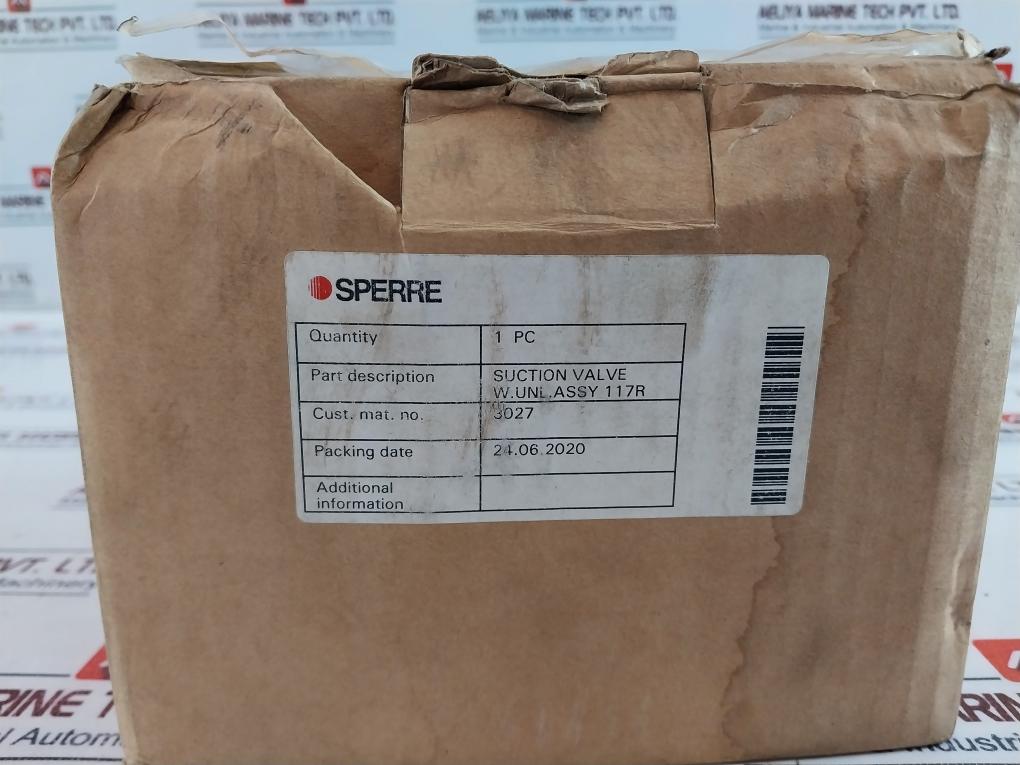 Sperre 3027mk Lp Suction Valve Kit For Hv2/240 Air Compressor