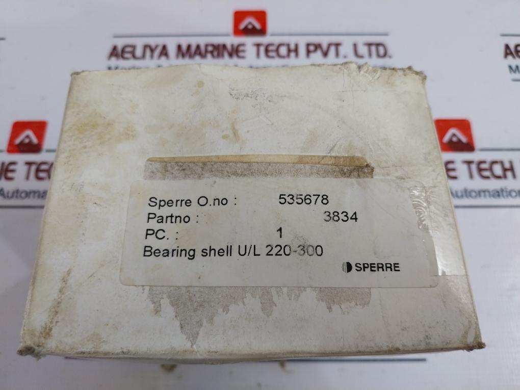 Sperre 3834 Bearing Shell U/l 220-300 Marine Compressors 535678