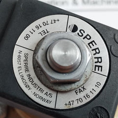 Sperre 483510S6 F Solenoid Valve With Coil 220-240V 50Hz