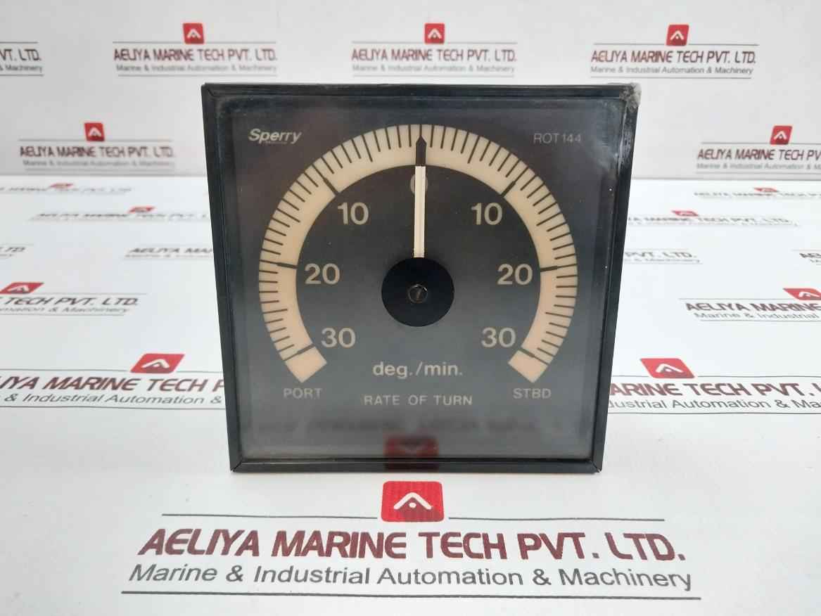 Sperry Marine Rot144 Rate Of Turn Indicator 30-0-30 Deg./Min. 1-0-1 Ma