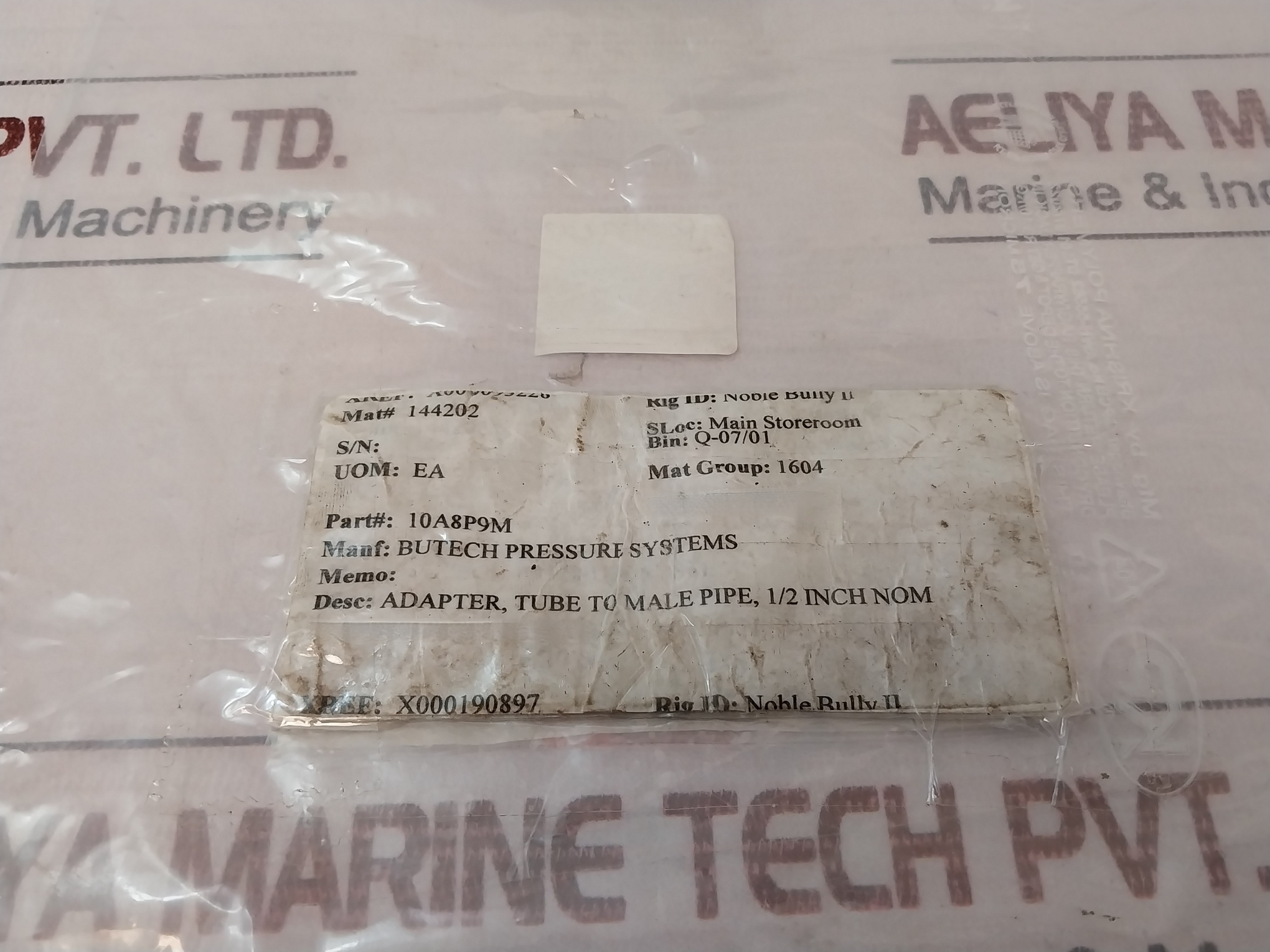 Spir Star 80196 Adapter Tube To Male Pipe 1/2 Inch Nom