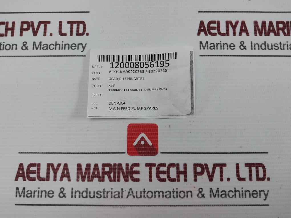 Spiral Bevel Gear For Main Feed Pump X38