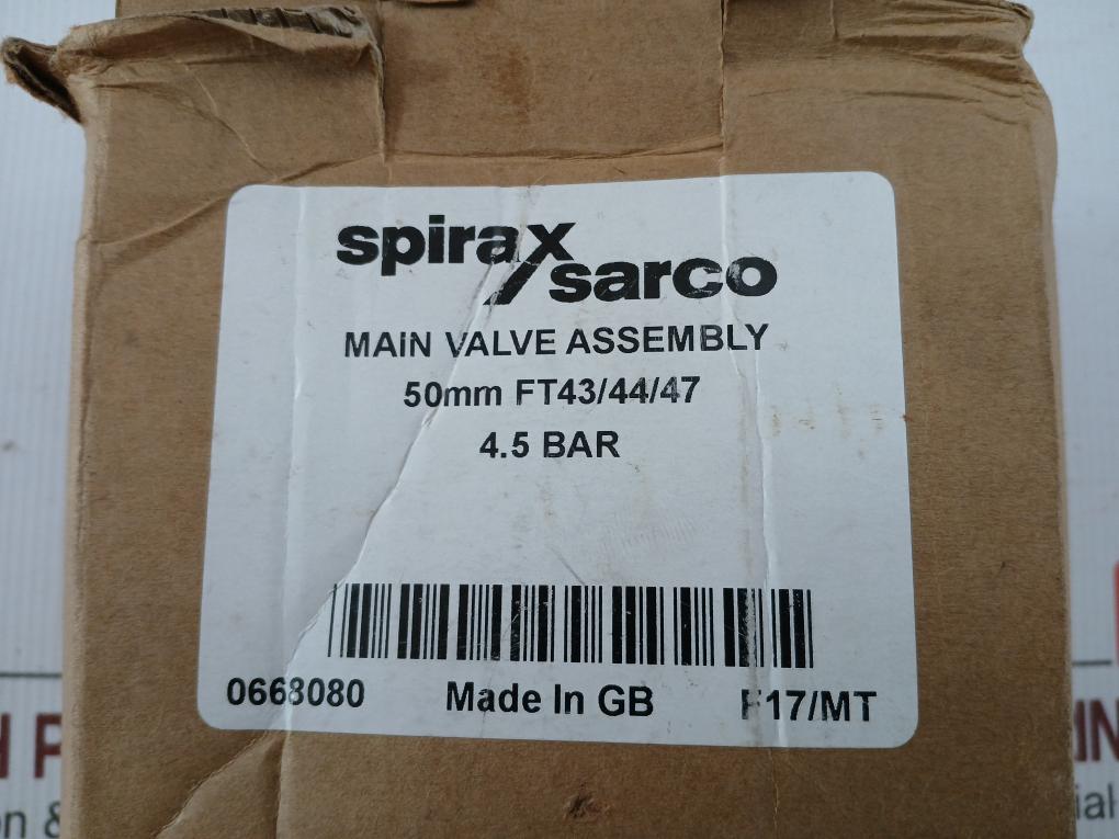Spirax Sarco Main Valve Assembly Ft43/44/47
