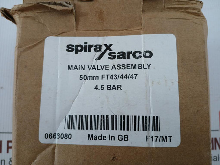 Spirax Sarco Main Valve Assembly Ft43/44/47