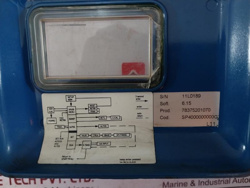 Spirax Sarco Sp400 Electropneumatic Smart Positioner Sp4000000000G7 0-100 Psi