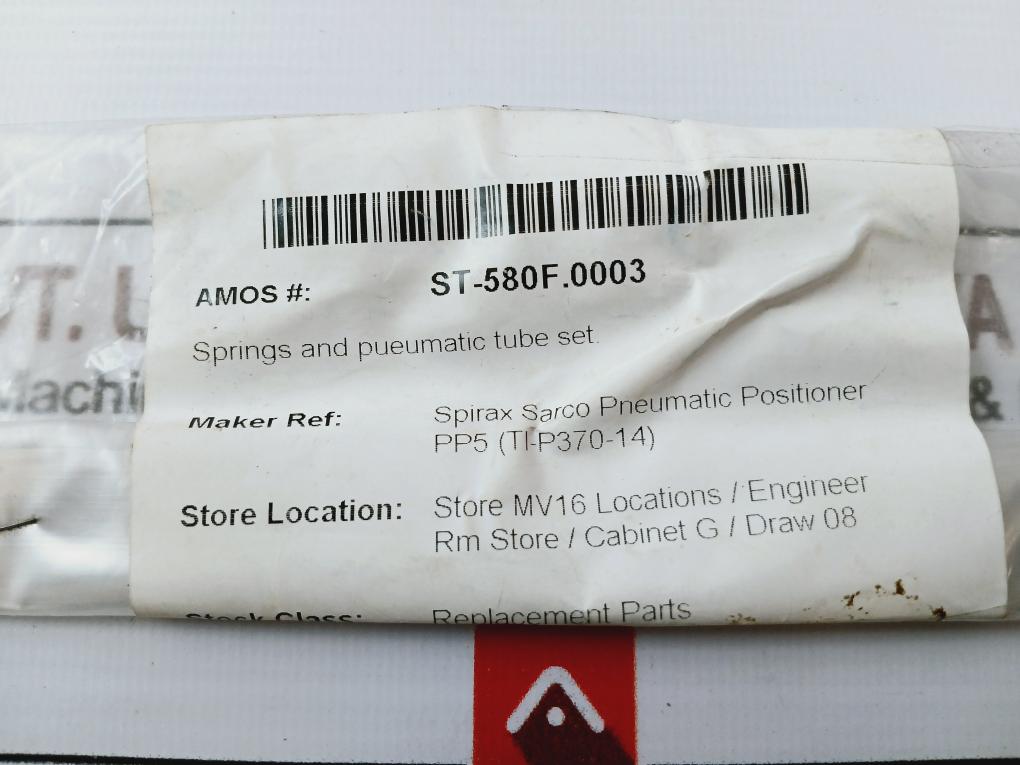 Spirax Sarco Spring & Pneumatic Tube Set