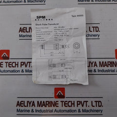 Spm Instrument 44000 Shock Pulse Transducer