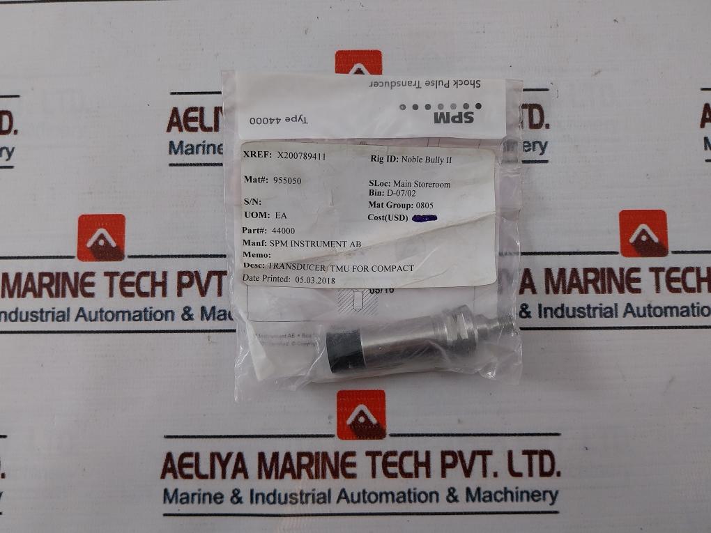 Spm Instrument 44000 Shock Pulse Transducer