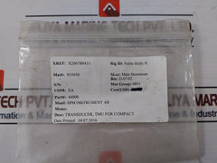 Spm Instrument 44000 Shock Pulse Transducer