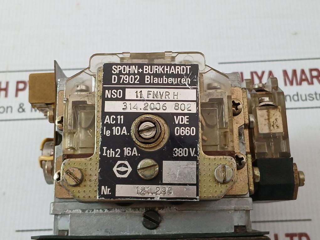 Joystick Controller 10A 380V Ac Spohn+Burkhardt Ns0 11 Fnvr H 314.2006.802