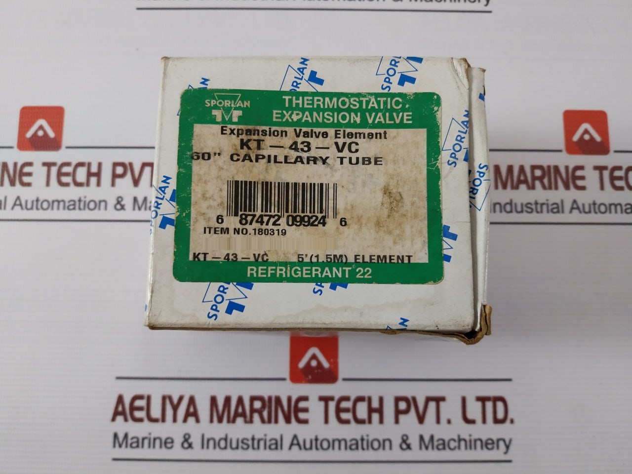 Sporlan Kt-43-vc Thermostatic Expansion Valve Element Set