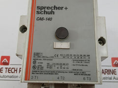 Sprecher+Schuh Contactor 120V 60Hz Ca6-10