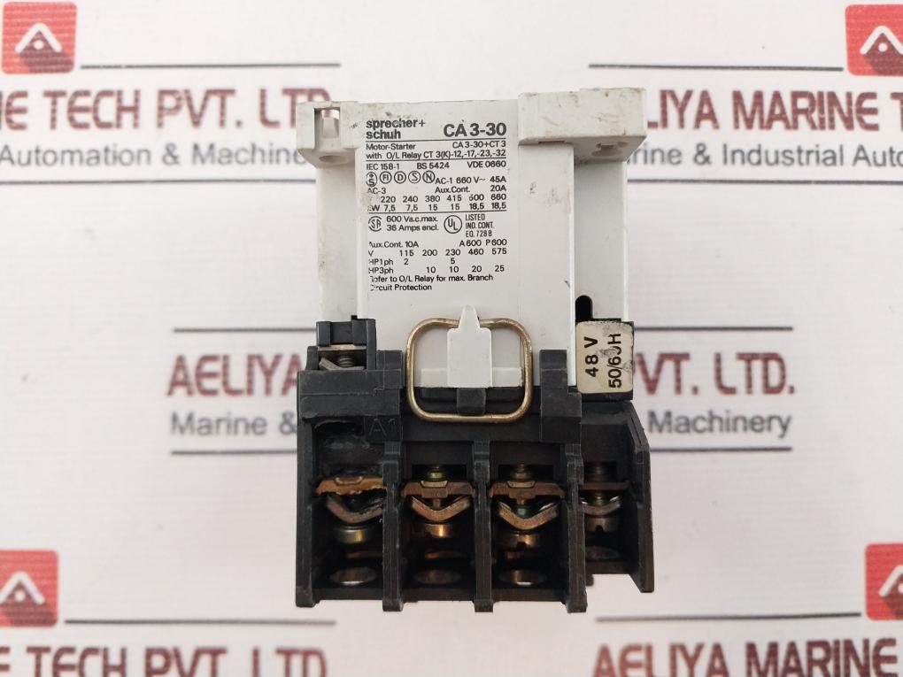 Sprecher+Schuh Ca3-30-10 Contactor 45A 660V