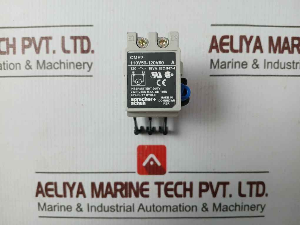 Sprecher+Schuh Cmr7-110V50-120V60 A Overload Relay 2 Min
