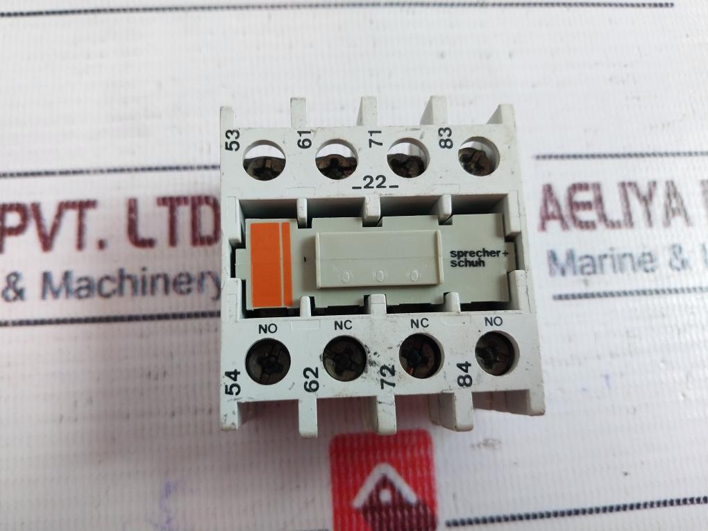 Sprecher+Schuh Cs 3-p Auxiliary Contact Block 600V