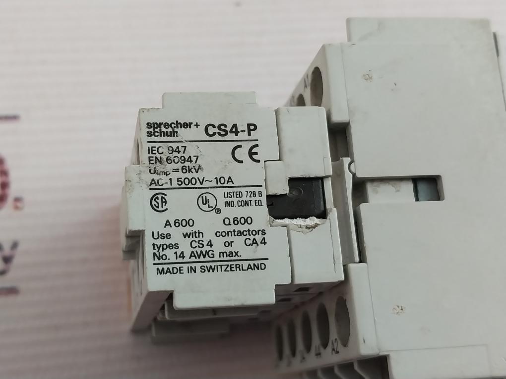 Sprecher+Schuh Cs4-p Control Relay